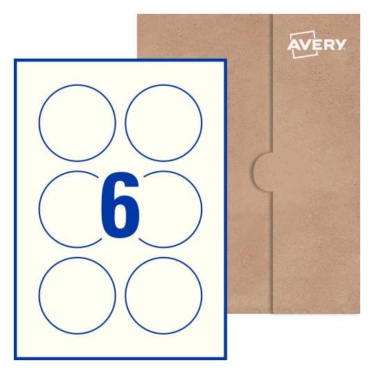 Round Labels - Ø 75mm Round, Avery® Blank Labels 75-RND