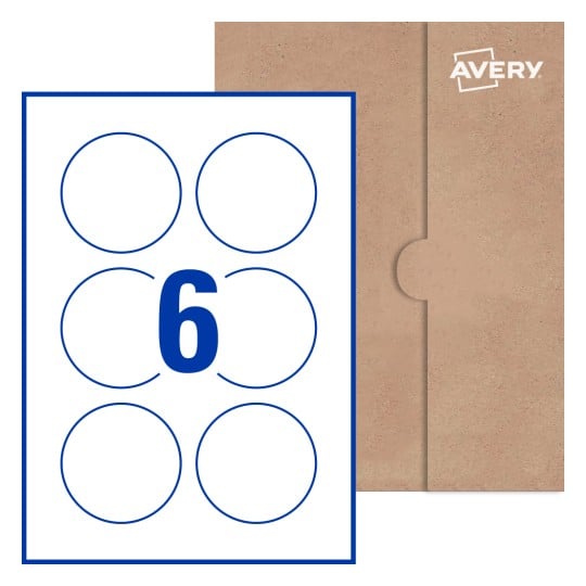 Round Labels - Ø 75mm Round, Avery® Blank Labels 75-RND