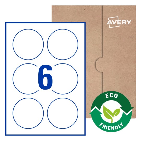 Round Labels - Ø 80mm Round, Avery® Blank Labels 80-RND