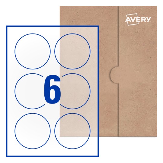 Round Labels - Ø 80mm Round, Avery® Blank Labels 80-RND
