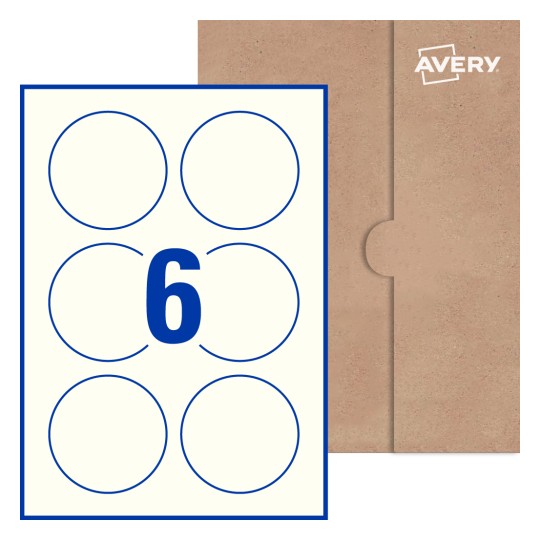 Round Labels - Ø 80mm Round, Avery® Blank Labels 80-RND