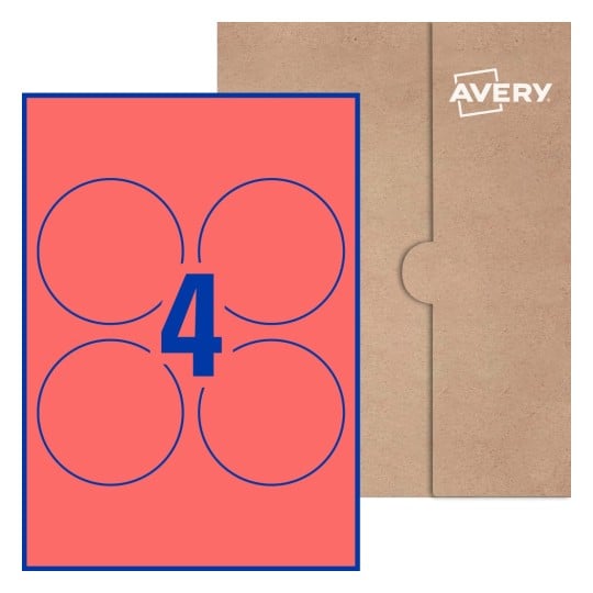 Round Labels - Ø 90mm Round, Avery® Blank Labels 90-RND
