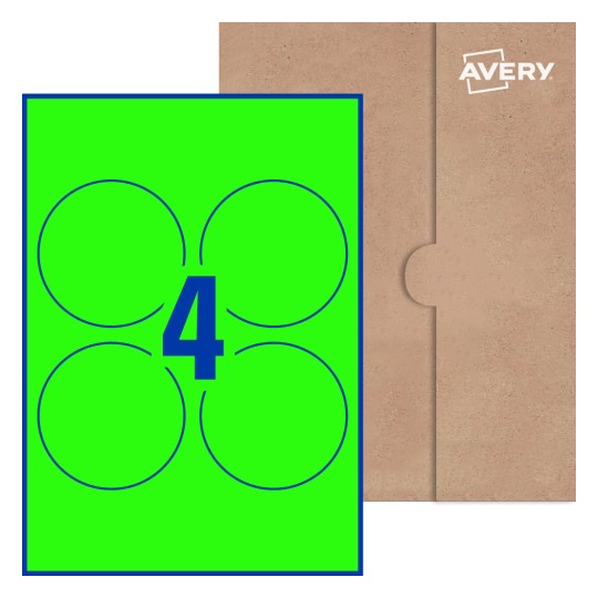 Round Labels - Ø 90mm Round, Avery® Blank Labels 90-RND