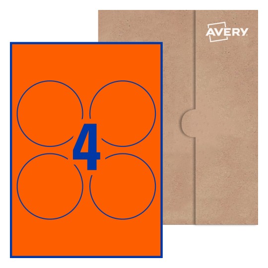 Round Labels - Ø 90mm Round, Avery® Blank Labels 90-RND