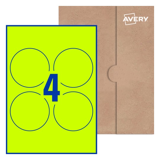 Round Labels - Ø 90mm Round, Avery® Blank Labels 90-RND