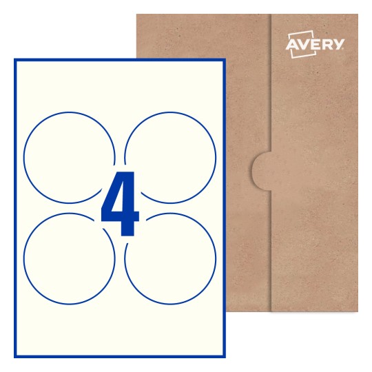 Round Labels - Ø 90mm Round, Avery® Blank Labels 90-RND