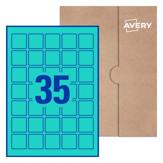 Square Labels - 35 x 35mm Square, Avery® Blank Labels 35x35-S