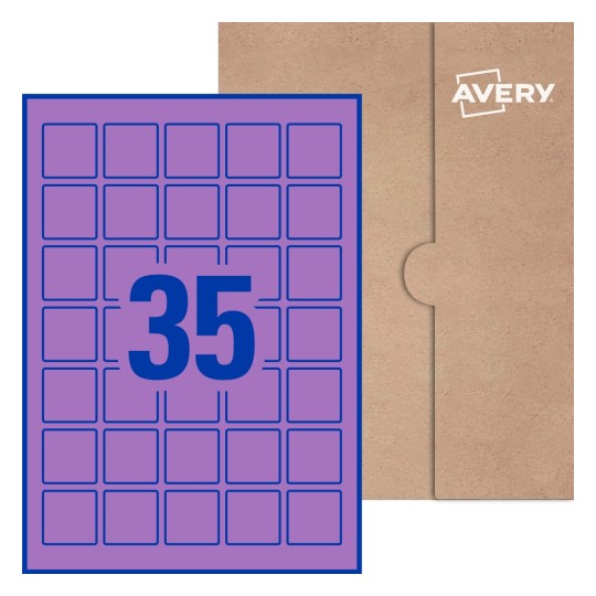 Square Labels - 35 x 35mm Square, Avery® Blank Labels 35x35-S