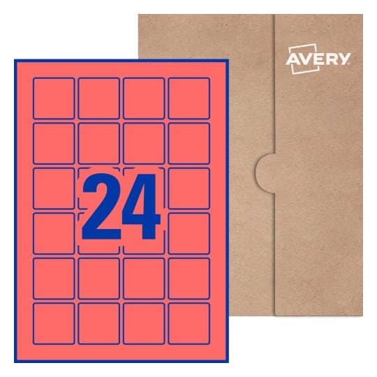 Square Labels - 40 x 40mm Square, Avery® Blank Labels 40x40-S
