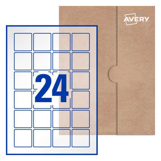 Square Labels - 40 x 40mm Square, Avery® Blank Labels 40x40-S
