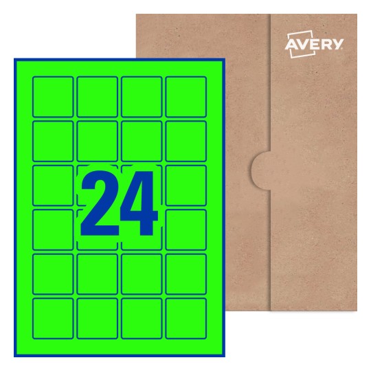 Square Labels - 40 x 40mm Square, Avery® Blank Labels 40x40-S