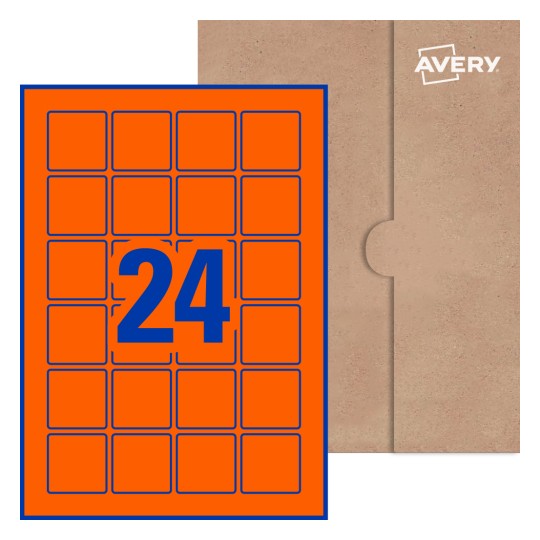 Square Labels - 40 x 40mm Square, Avery® Blank Labels 40x40-S