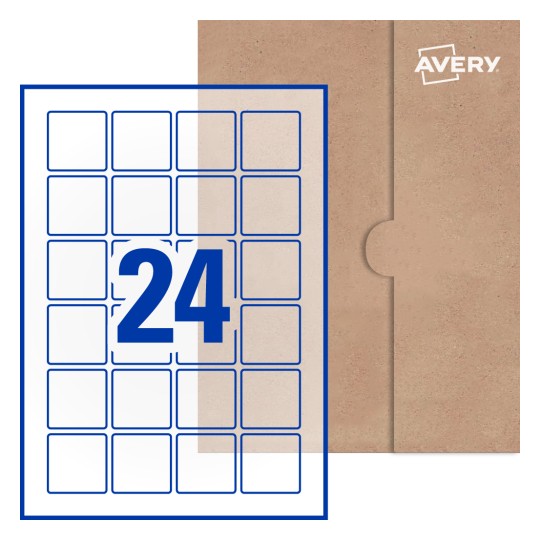 Square Labels - 40 x 40mm Square, Avery® Blank Labels 40x40-S