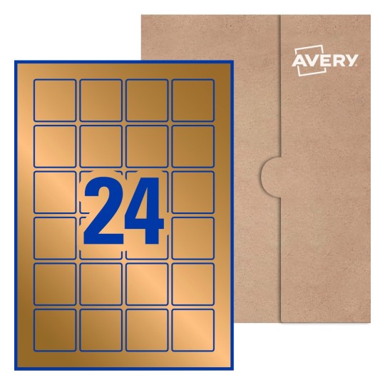Square Labels - 40 x 40mm Square, Avery® Blank Labels 40x40-S