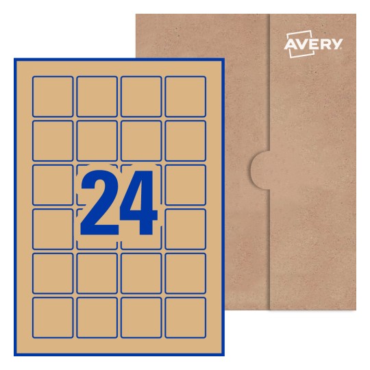 Square Labels - 40 x 40mm Square, Avery® Blank Labels 40x40-S
