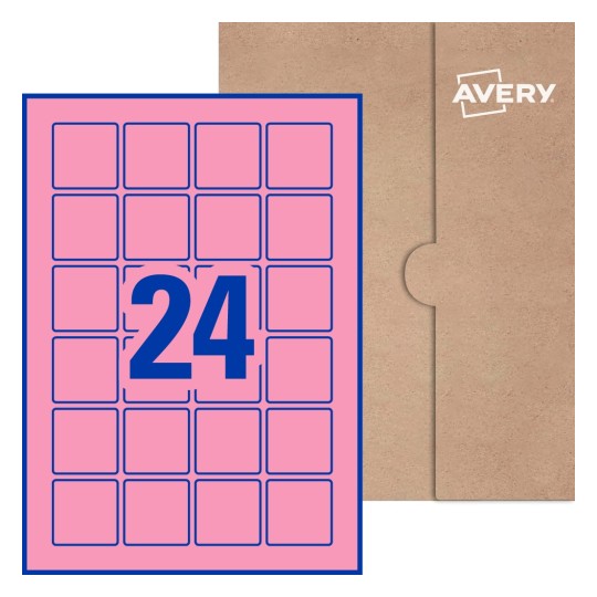 Square Labels - 40 x 40mm Square, Avery® Blank Labels 40x40-S