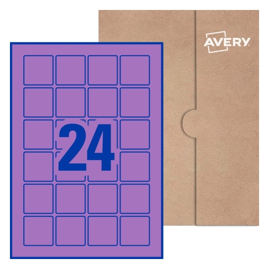 Square Labels - 40 x 40mm Square, Avery® Blank Labels 40x40-S