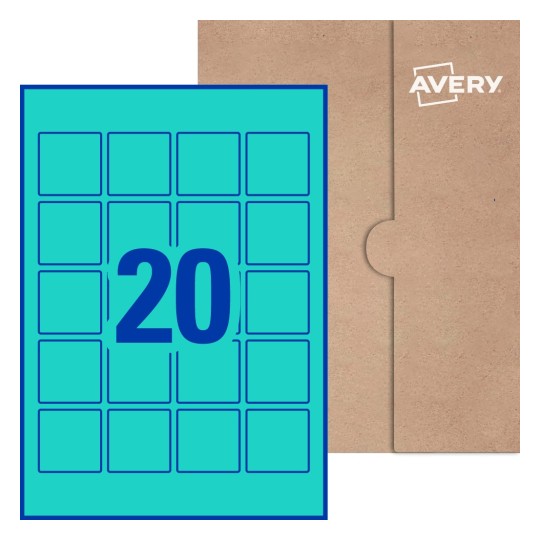 Square Labels - 45 x 45mm Square, Avery® Blank Labels 45x45-S