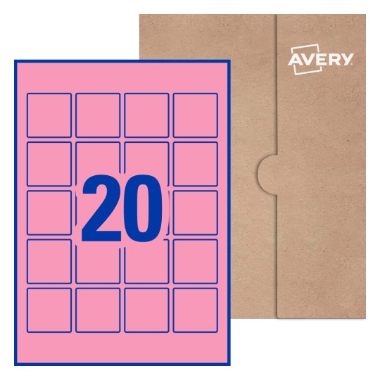 Square Labels - 45 x 45mm Square, Avery® Blank Labels 45x45-S