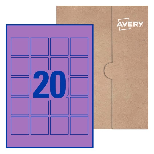 Square Labels - 45 x 45mm Square, Avery® Blank Labels 45x45-S