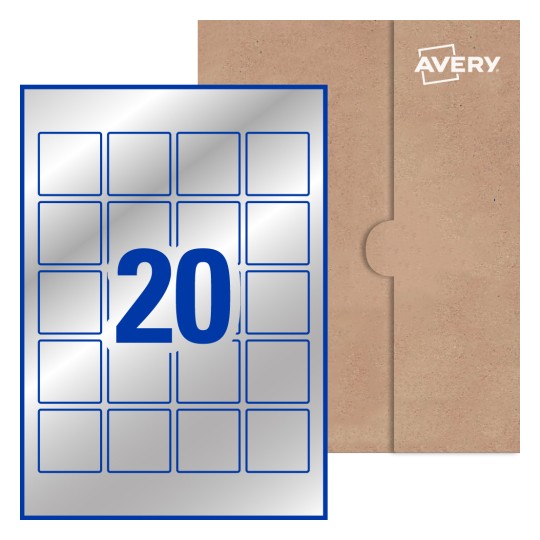 Square Labels - 45 x 45mm Square, Avery® Blank Labels 45x45-S