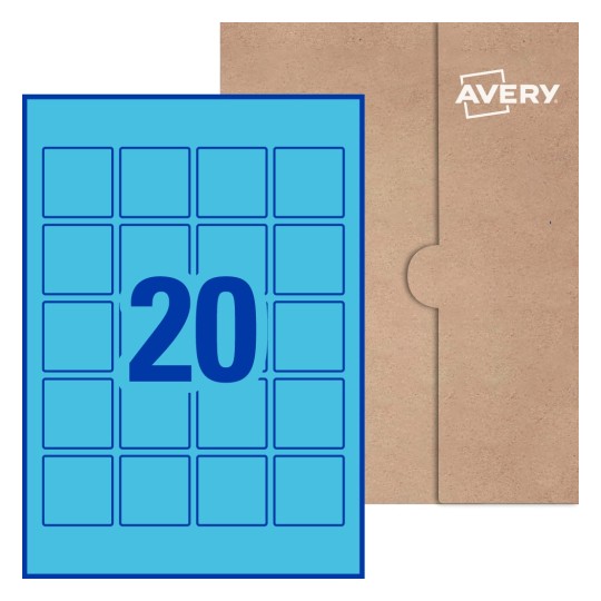 Square Labels - 45 x 45mm Square, Avery® Blank Labels 45x45-S
