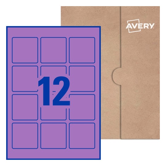 Square Labels - 60 x 60mm Square, Avery® Blank Labels 60x60-S