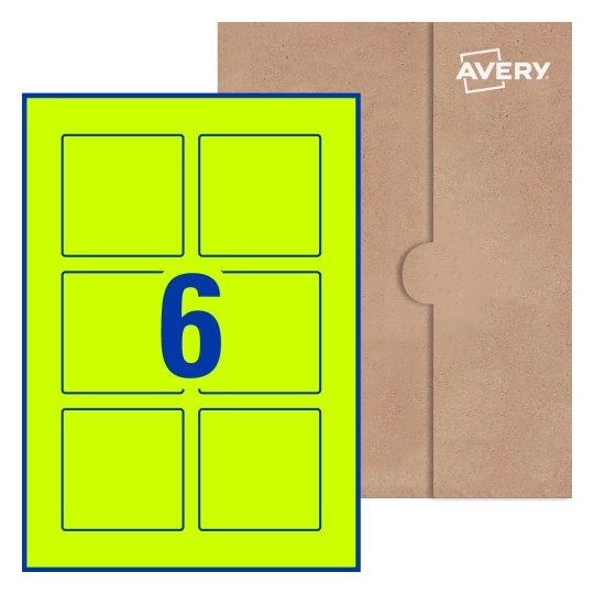 Square Labels - 75 x 75mm Square, Avery® Blank Labels 75x75-S