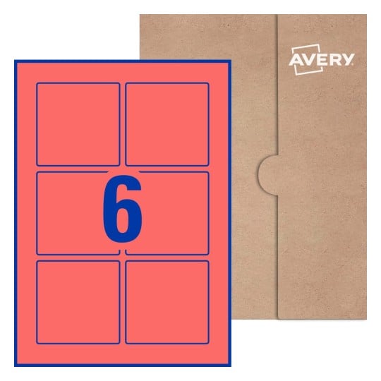 Square Labels - 80 x 80mm Square, Avery® Blank Labels 80x80-S