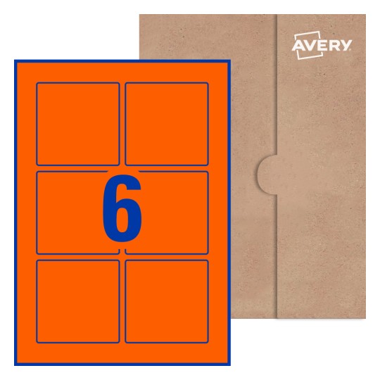Square Labels - 80 x 80mm Square, Avery® Blank Labels 80x80-S
