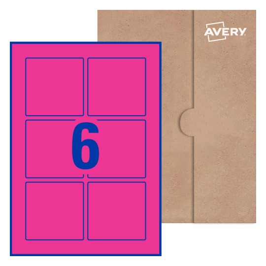 Square Labels - 80 x 80mm Square, Avery® Blank Labels 80x80-S