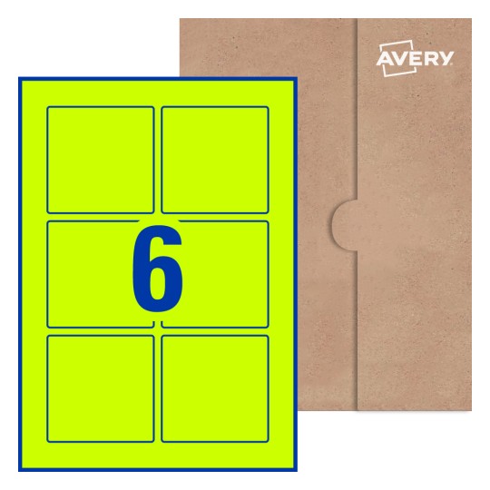 Square Labels - 80 x 80mm Square, Avery® Blank Labels 80x80-S