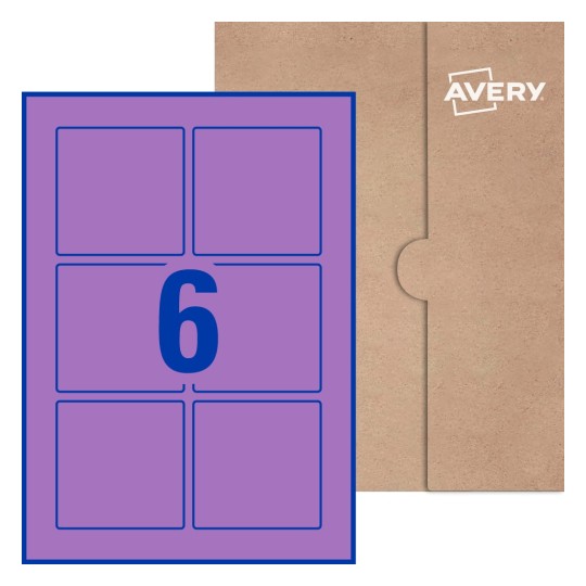 Square Labels - 80 x 80mm Square, Avery® Blank Labels 80x80-S