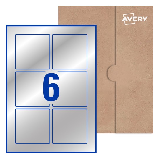 Square Labels - 80 x 80mm Square, Avery® Blank Labels 80x80-S