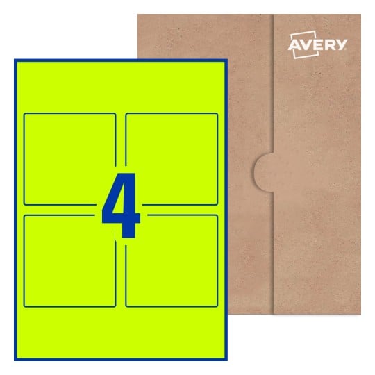 Square Labels - 90 x 90mm Square, Avery® Blank Labels 90x90-S
