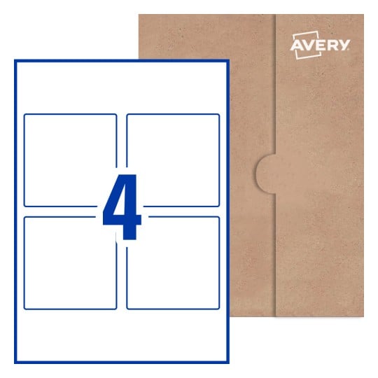 Square Labels - 90 x 90mm Square, Avery® Blank Labels 90x90-S