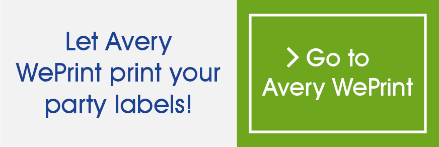 Let Avery WePrint print your party labels for you