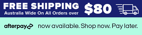 Free Shipping Australia Wide on all orders over $80. AfterPay available.