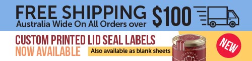 Lid Seal Labels & Stickers (Blank Printable)