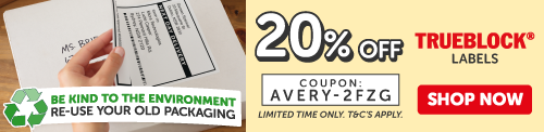 20% Off Trueblock Labels