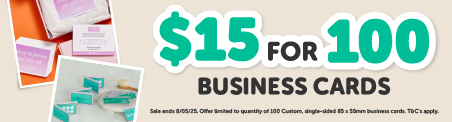 Business Cards Promo 2025 Banner - Mobile