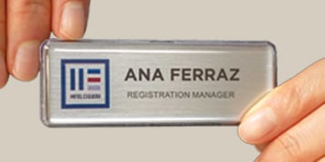 Mighty Badge Magnetic Badge with the name Ana Ferraz