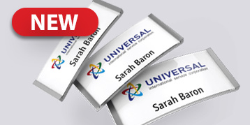 3 badgepoint polar magnetic badges in various sizes.