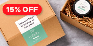15% off Custom Printed Labels