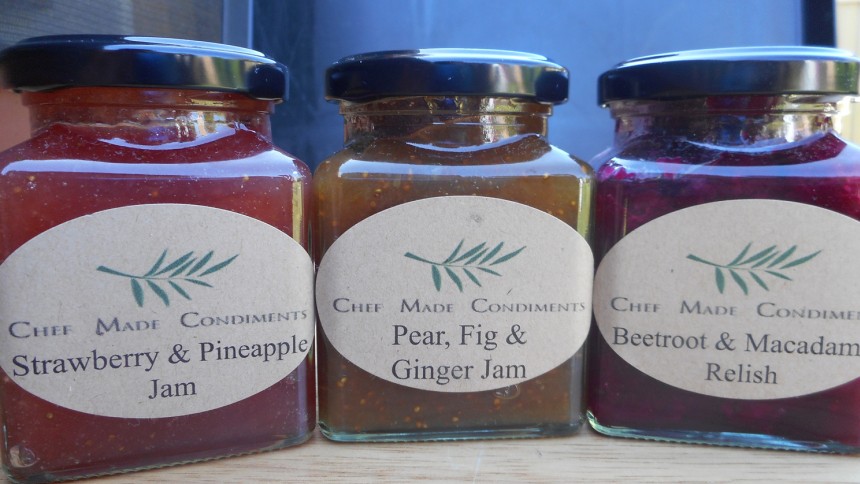 Avery Branding & Merchandising Kraft Brown Oval labels on jars of condiments