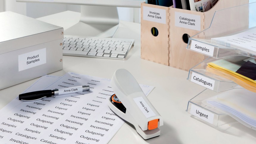 Avery Multi Purpose Labels on desk
