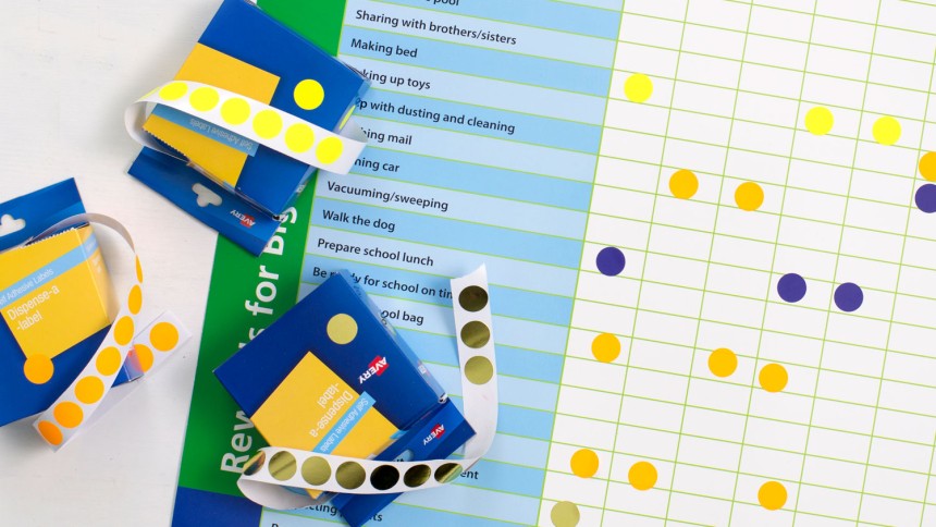 Avery Dispenser Dot Labels