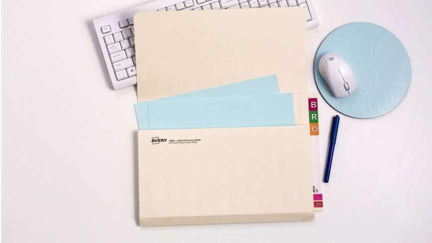 Avery Lateral Document Wallet