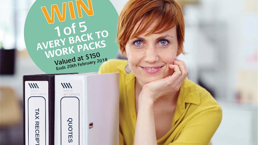 Woman Back to Work with Competition to win 1 of 5 Avery backs to work packs.