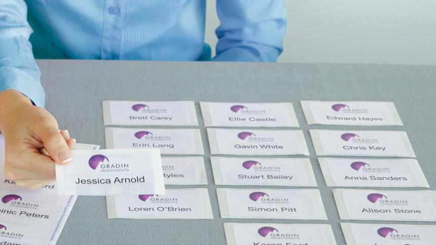 Avery Fabric Print and Divide Name Badge Labels